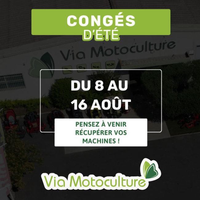 Fermeture estivale du magasin